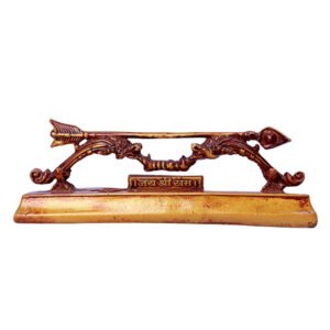 Shri Ram Dhanush Showpiece Espacially for Car Dashboad (Golden) Polyresin - 2.5 Inch - Image 2
