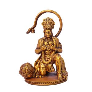 Lord Hanuman Idol Statue Especially for Car Dashboard (Golden) Polyresin - 4 Inch - Image 3