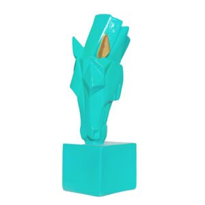 Grazing Horse Showpiece for Home Decor (Green) Polyresin – 10 Inch