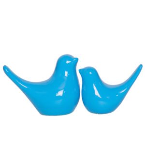 Creative Love Birds Showpiece for Home Decor (Blue) Polyresin – 3.5 Inch - Image 2