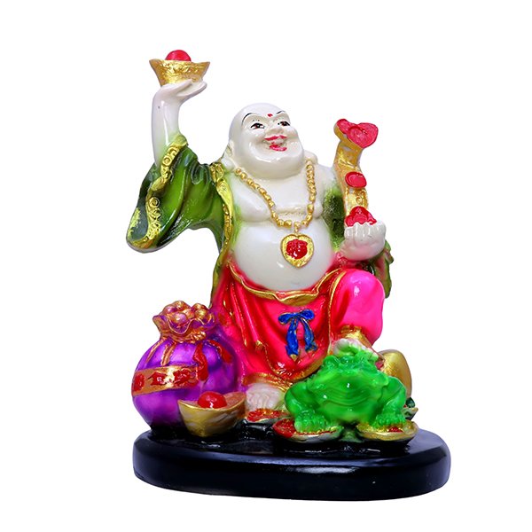 Laughing Buddha Feng Shui Idol – 17cm, Prosperity Statue