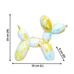 Balloon Dog Showpiece for Home Decor (Multicolor) Polyresin - 7.5 Inch - Image 3