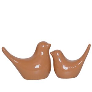 Creative Love Birds Showpiece for Home Decor (Brown) Polyresin – 3.5 Inch - Image 2