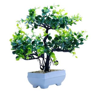 Artificial Plant Showpiece for Home Decor (Plastic) – 10 Inch - Image 3