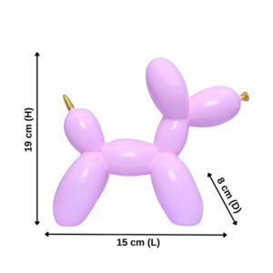 Balloon Dog Showpiece for Home Decor (Pink) Polyresin - 7.5 Inch - Image 3