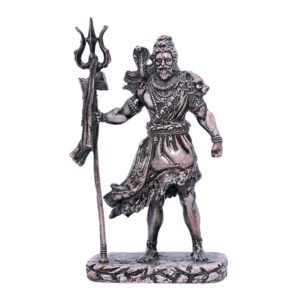 Lord Shiva Idol Statue Especially for Car Dashboard (Antique White) Polyresin - 5 Inch - Image 2
