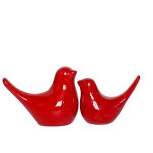 Creative Love Birds Showpiece for Home Decor (Red) Polyresin – 3.5 Inch - Image 2