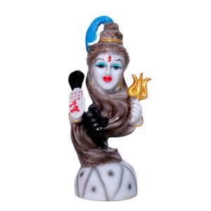 Lord Shiva Idol Showpiece for Home Decor (Brown) Marble – 6 Inch