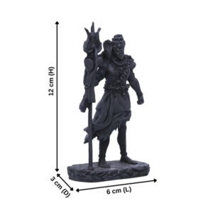 Lord Shiva Idol Statue Especially for Car Dashboard (Black) Polyresin - 5 Inch - Image 3
