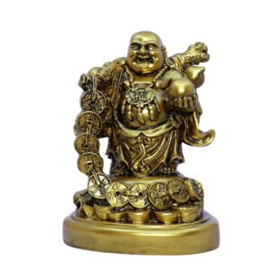 Golden Laughing Buddha Statue for Wealth & Luck - Image 3