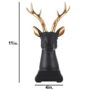Elephant Showpiece for Home Decor (Black) Polyresin – 6 Inch - Image 3