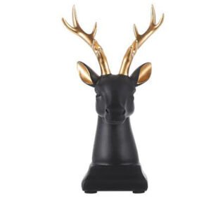 Elephant Showpiece for Home Decor (Black) Polyresin – 6 Inch - Image 2