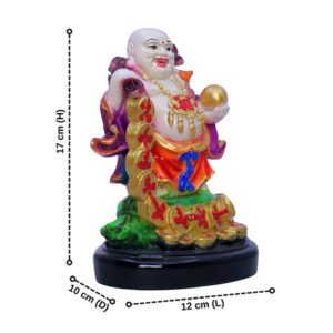 Multicolor Laughing Buddha Idol for Wealth & Luck