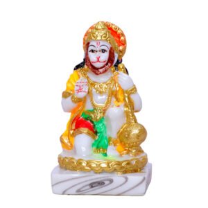 Lord Hanuman Ji Idol | Bajrangbali Murti for Home, Office & Car Dashboard | 8 cm (L) x 4 cm (D) x 11 cm (H) | Divine Blessings & Strength - Image 3
