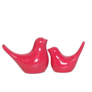 Creative Love Birds Showpiece for Home Decor (Red) Polyresin – 3.5 Inch - Image 2
