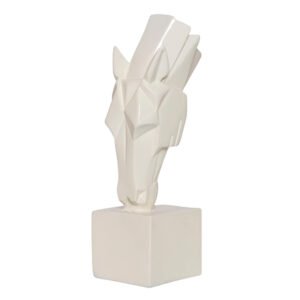 Grazing Horse Showpiece for Home Decor (Light Yellow) Polyresin – 10 Inch