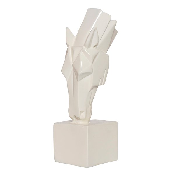 Grazing Horse Showpiece for Home Decor (Light Yellow) Polyresin – 10 Inch