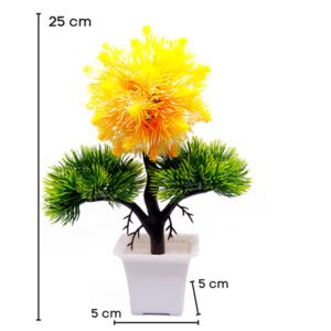Artificial Plant Showpiece for Home Decor (Plastic) – 10 Inch - Image 3