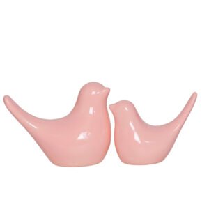 Creative Love Birds Showpiece for Home Decor (Peach) Polyresin – 3.5 Inch - Image 2
