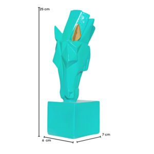 Grazing Horse Showpiece for Home Decor (Green) Polyresin – 10 Inch