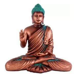 Meditation Big Buddha Showpiece for Home Decor (Copper) Polyresin - 15 Inch - Image 2