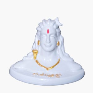 Adiyogi Idol Showpiece for Home Decor (White) Polyresin – 3 Inch - Image 2