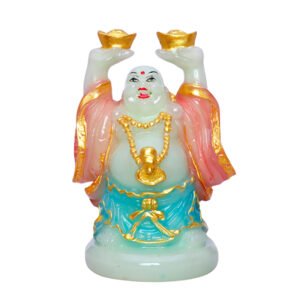 Radium Light Buddha with Gold Ingots for Wealth