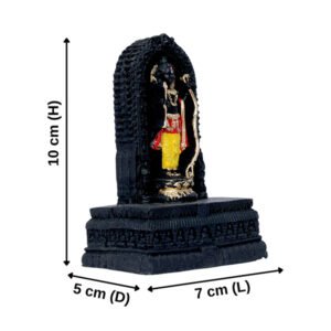 Ram Lalla Idol Showpiece for Home Decor (Black) Polyresin – 4 Inch - Image 3