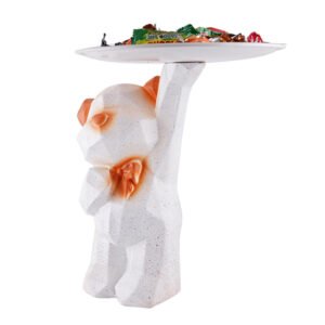 Bear Candy Holder Statue – 8 Inch Decorative Tray - Image 2