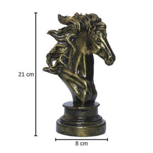 Antique Chess Horse Showpiece for Home Decor (Antique) Polyresin – 8 Inch - Image 3