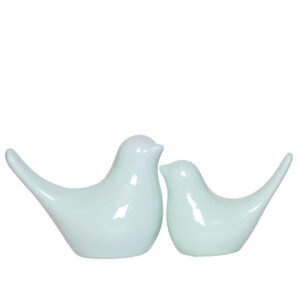 Creative Love Birds Showpiece for Home Decor (Light Green) Polyresin – 3.5 Inch - Image 2
