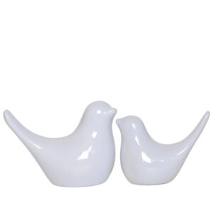 Creative Love Birds Showpiece for Home Decor (Light Grey) Polyresin – 3.5 Inch - Image 2