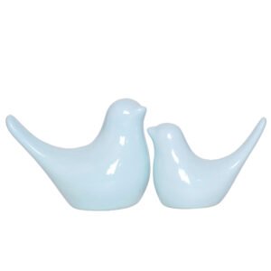 Creative Love Birds Showpiece for Home Decor (Light Blue) Polyresin – 3.5 Inch - Image 2
