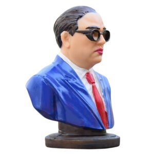 Dr. Ambedkar Colorful Bust Statue – 12 cm Decor - Image 3