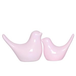 Creative Love Birds Showpiece for Home Decor (Light Pink) Polyresin – 3.5 Inch - Image 2