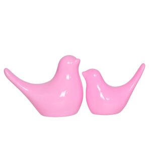 Creative Love Birds Showpiece for Home Decor (Pink) Polyresin – 3.5 Inch - Image 2