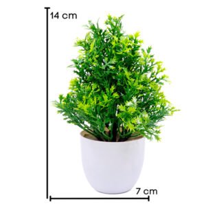 Artificial Plant Showpiece for Home Decor (Plastic) – 5.5 Inch - Image 3