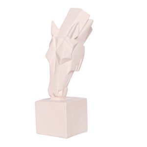 Grazing Horse Showpiece for Home Decor (Cream) Polyresin – 10 Inch - Image 3
