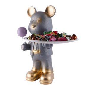 11-Inch Resin Bear Candy Tray – Stylish Storage Holder - Image 3