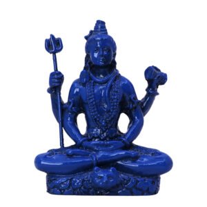 Lord Shiva Idol Statue Especially for Car Dashboard (Blue) Polyresin - 3 Inch - Image 2