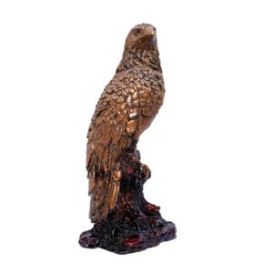 Mighty Eagle Showpiece for Home Decor (Copper) Polyresin – 8 Inch - Image 2