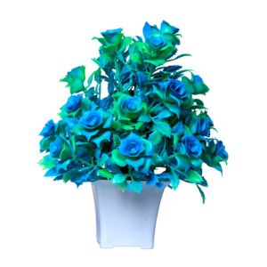 Green Artificial Plant Showpiece for Home Decor (Plastic) – 7 Inch - Image 2