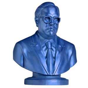 Dr. B.R. Ambedkar Bust – 12cm Blue Finish Statue - Image 3