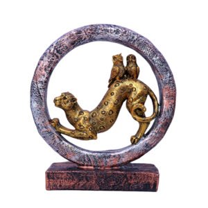 Antique Jaguar Showpiece for Home Decor (Polyresin)- 10 Inch - Image 2