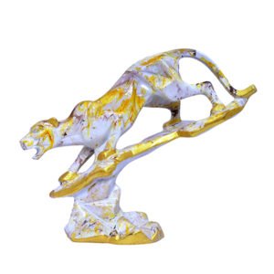Tree Jaguar Showpiece for Home Decor (Multicolor) Polyresin – 8 Inch - Image 2