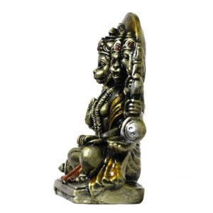 Panchmukhi Hanuman Idol Showpiece for Home Decor (Antique) Polyresin – 6 Inch