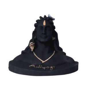 Adiyogi Idol Showpiece for Home Decor (Black) Polyresin – 5 Inch - Image 2