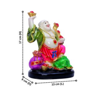 Laughing Buddha Feng Shui Idol – 17cm, Prosperity Statue