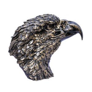 Eagle Face Showpiece for Home Decor (Antique) Polyresin – 8.5 Inch - Image 2