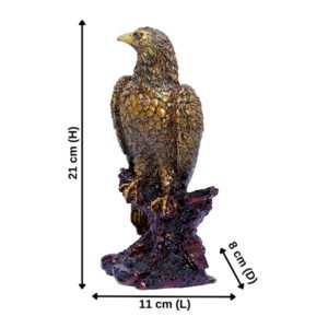 Mighty Eagle Showpiece for Home Decor (Antique) Polyresin – 8 Inch - Image 2